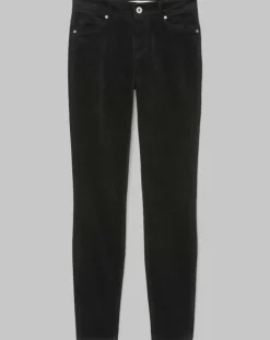 Marc O'Polo Pantalons|Pantalon slim Albi effet Velours noir
