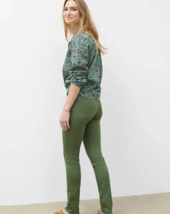 Caroll Pantalons|Pantalon slim Craig B kaki