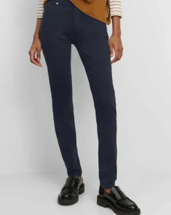 Marc O'Polo Pantalons|Pantalon Slim en Coton bio mélangé Mavas bleu marine