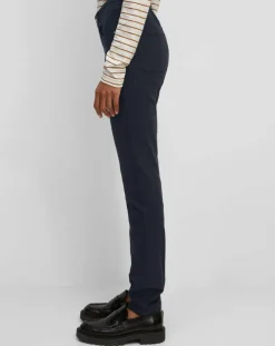 Marc O'Polo Pantalons|Pantalon Slim en Coton bio mélangé Mavas bleu marine