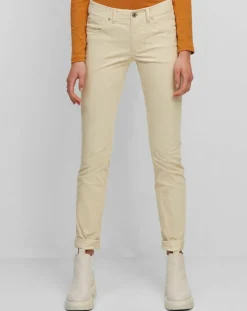 Marc O'Polo Pantalons|Pantalon Slim en Velours de coton bio Mavas écru