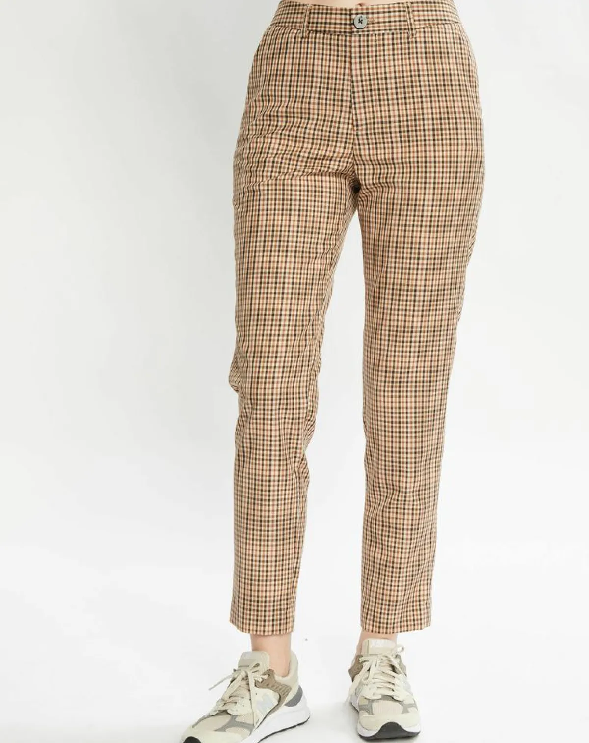 Scotch & Soda Pantalons|Pantalon Slim Fit à carreaux beige/marron