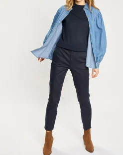 Scotch & Soda Pantalons|Pantalon Slim Fit bleu foncé