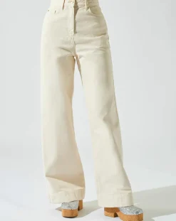 Manoush Pantalons|Pantalon Summer Denim crème