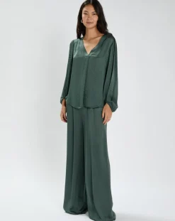 Lauren Vidal Pantalons|Pantalon Willy vert