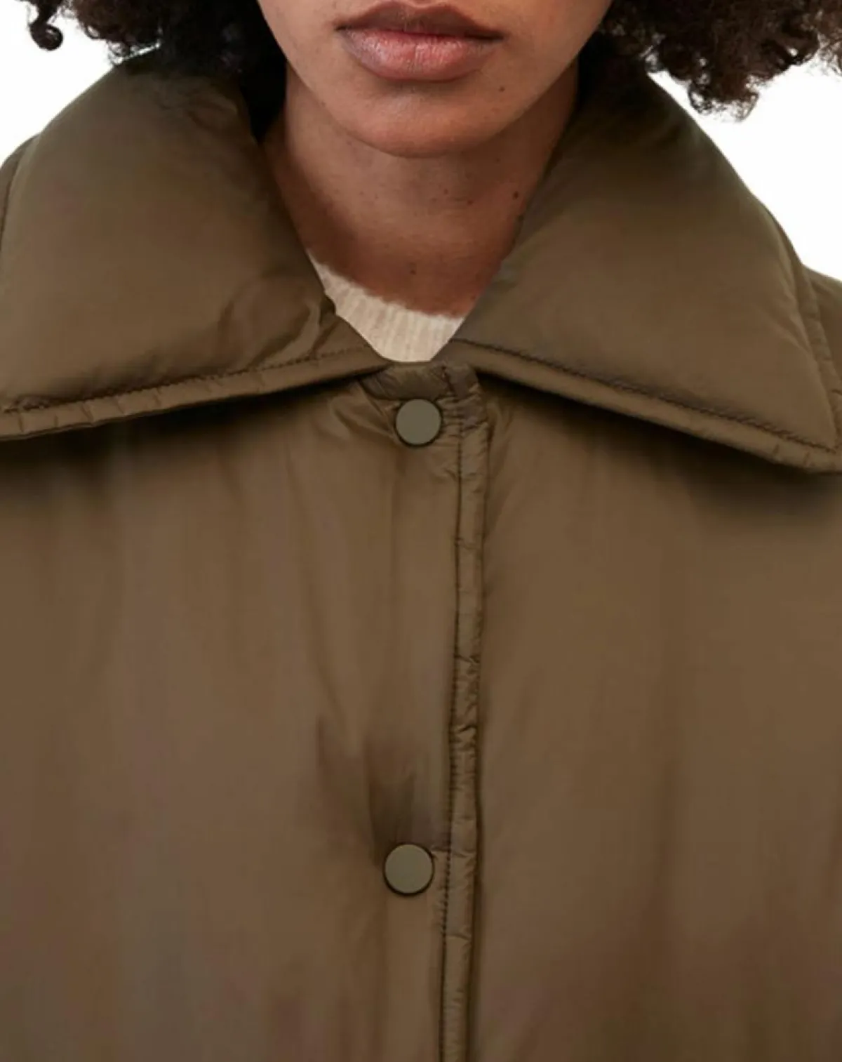 Marc O'Polo Manteaux|Parka boutons nylon marron