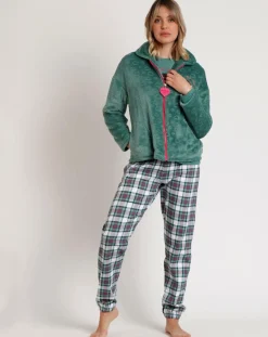 Admas Lingerie, Nuit|Peignoir Be Kind to the Planet C vert feuille