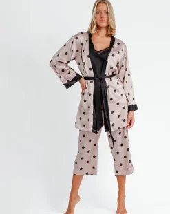 Admas Lingerie, Nuit|Peignoir Elegant Dots rose