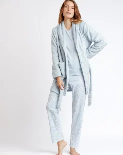 Admas Classic Lingerie, Nuit|Peignoir Forever bleu ciel