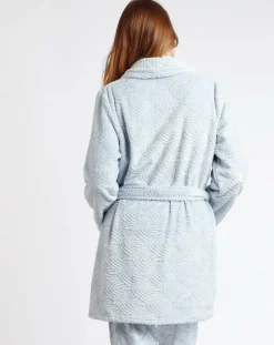 Admas Classic Lingerie, Nuit|Peignoir Forever bleu ciel
