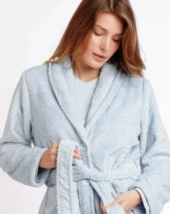 Admas Classic Lingerie, Nuit|Peignoir Forever bleu ciel