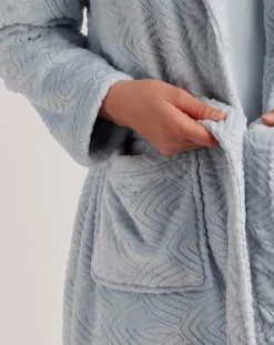 Admas Classic Lingerie, Nuit|Peignoir Forever bleu ciel