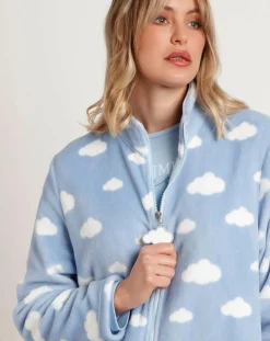 Admas Lingerie, Nuit|Peignoir It's Time to Sleep bleu