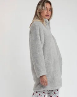 Admas Lingerie, Nuit|Peignoir Lou Lou gris chiné