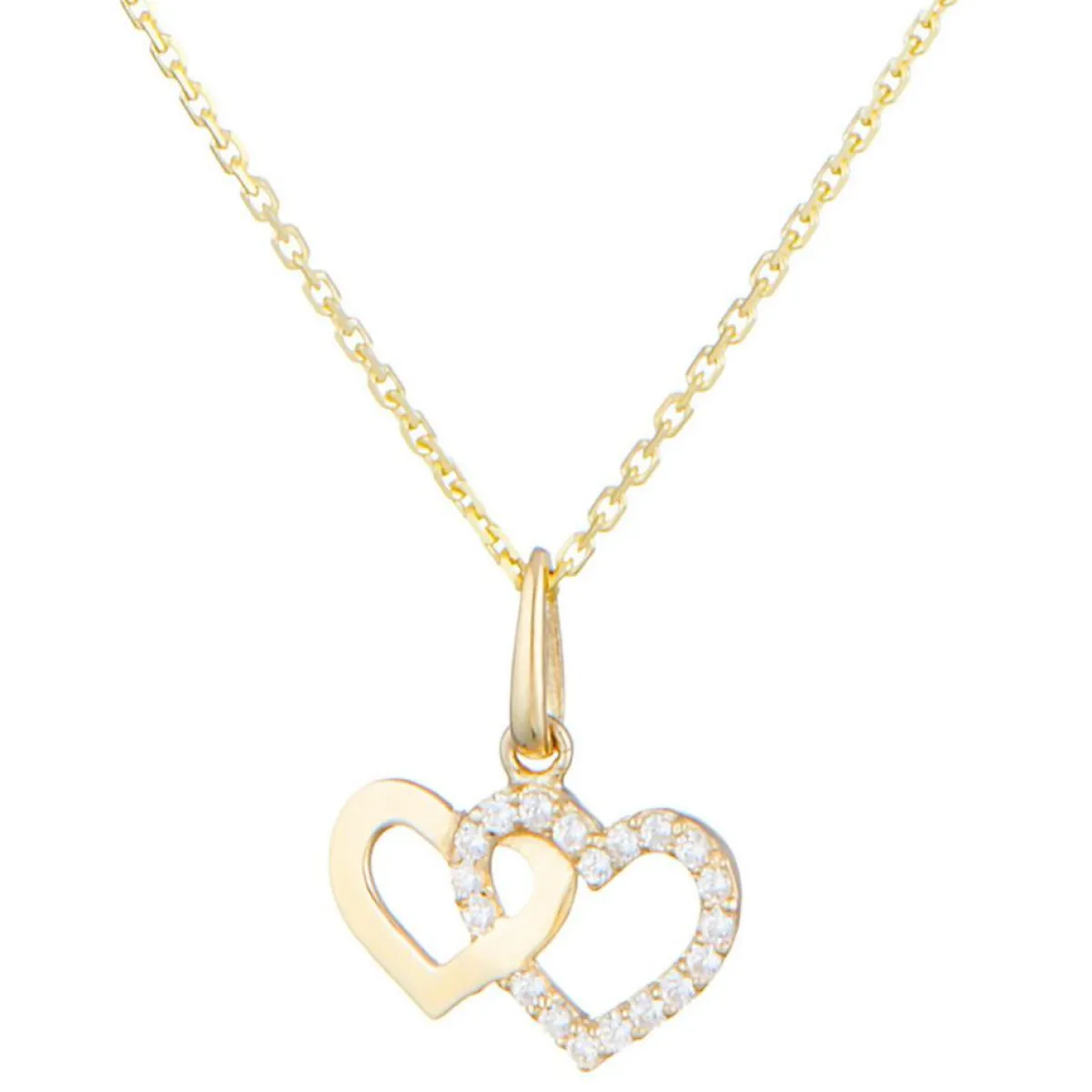 Instant d'Or Colliers|Pendentif Enlace-Moi or jaune