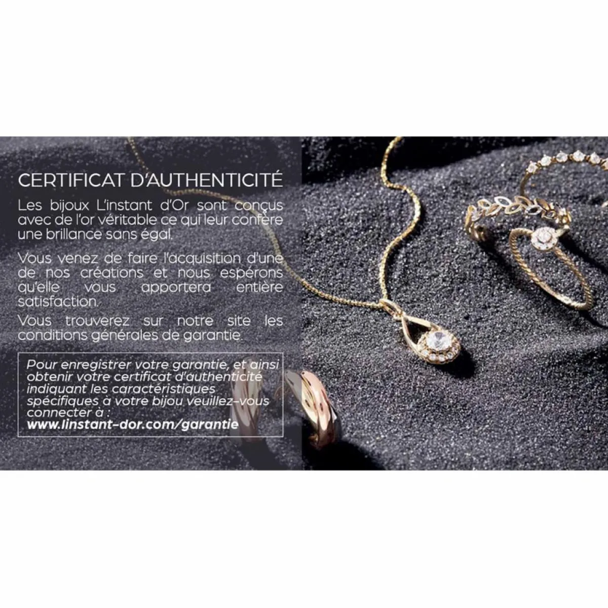 Instant d'Or Colliers|Pendentif Enlace-Moi or jaune