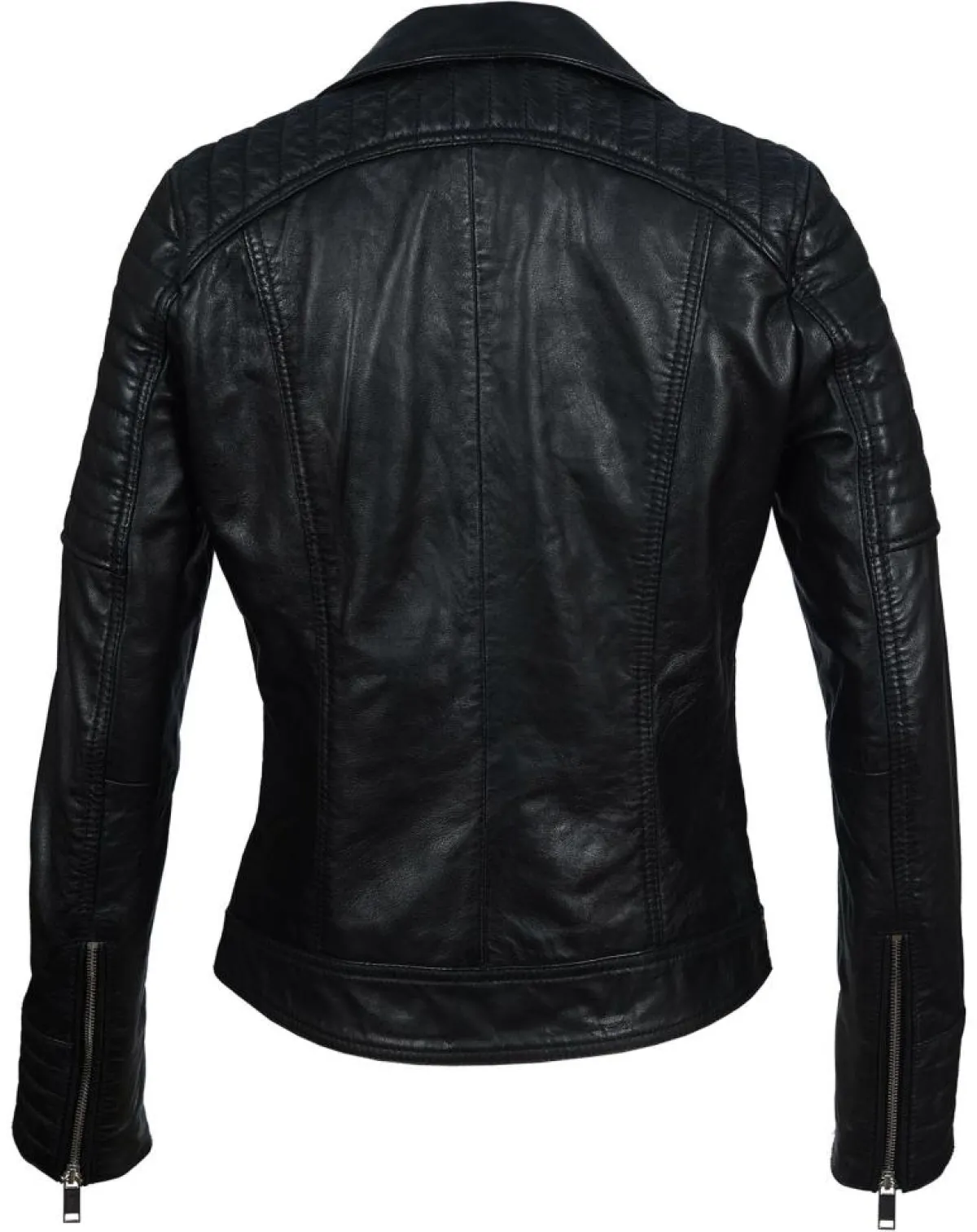 Chyston Vestes, Blousons|Perfecto en Cuir Jessy noir