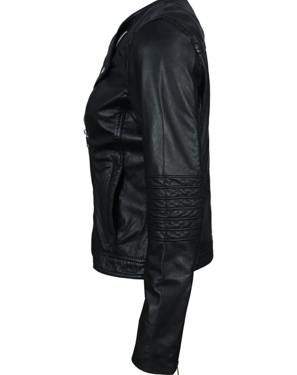 Chyston Vestes, Blousons|Perfecto en Cuir Jorgia noir