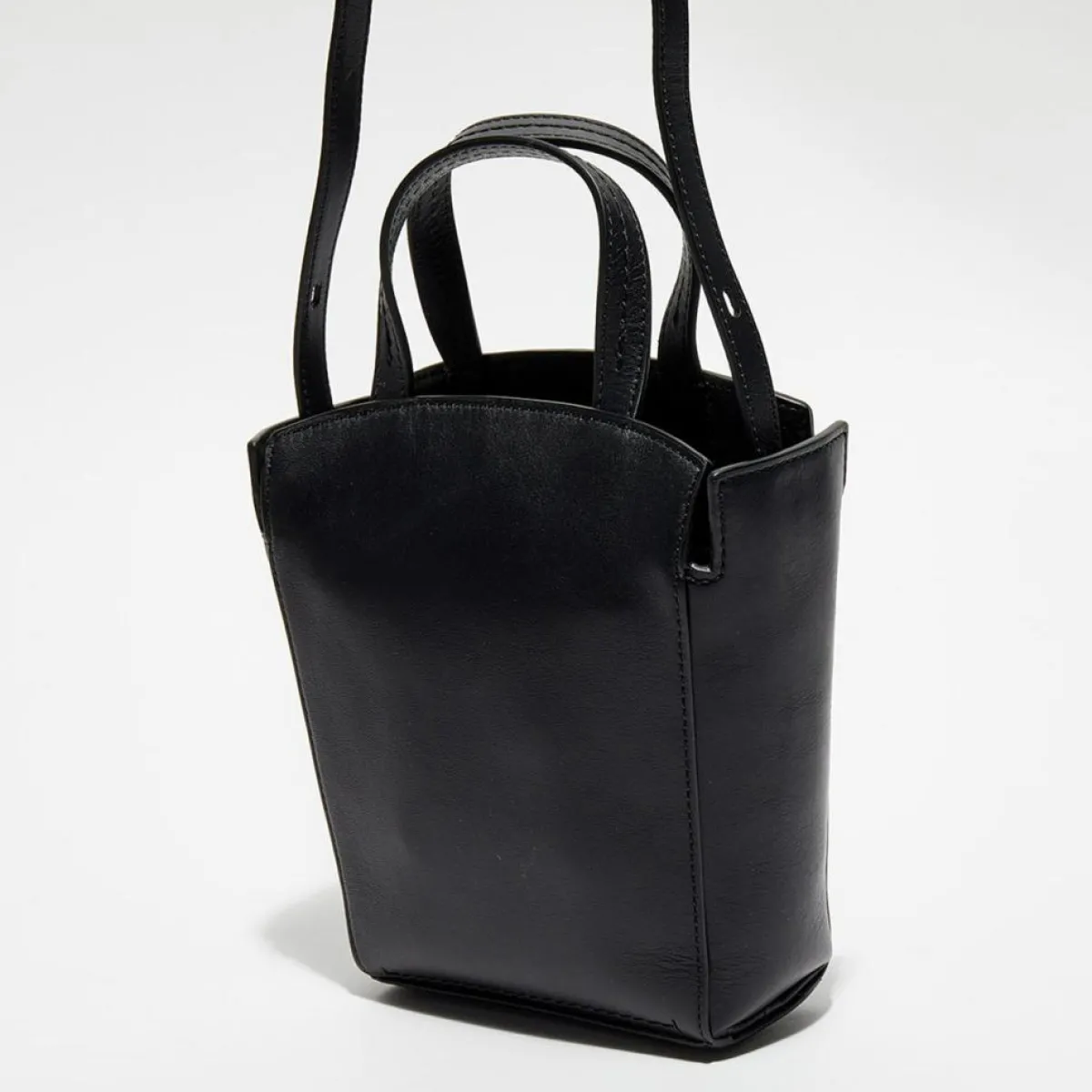 Mulberry Sacs|Petit sac à main en Cuir Mini Clovelly noir - 16x18x7 cm