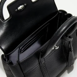 Mulberry Sacs|Petit sac à main en Cuir Mini Bayswater Satchel noir - 18x14x8 cm