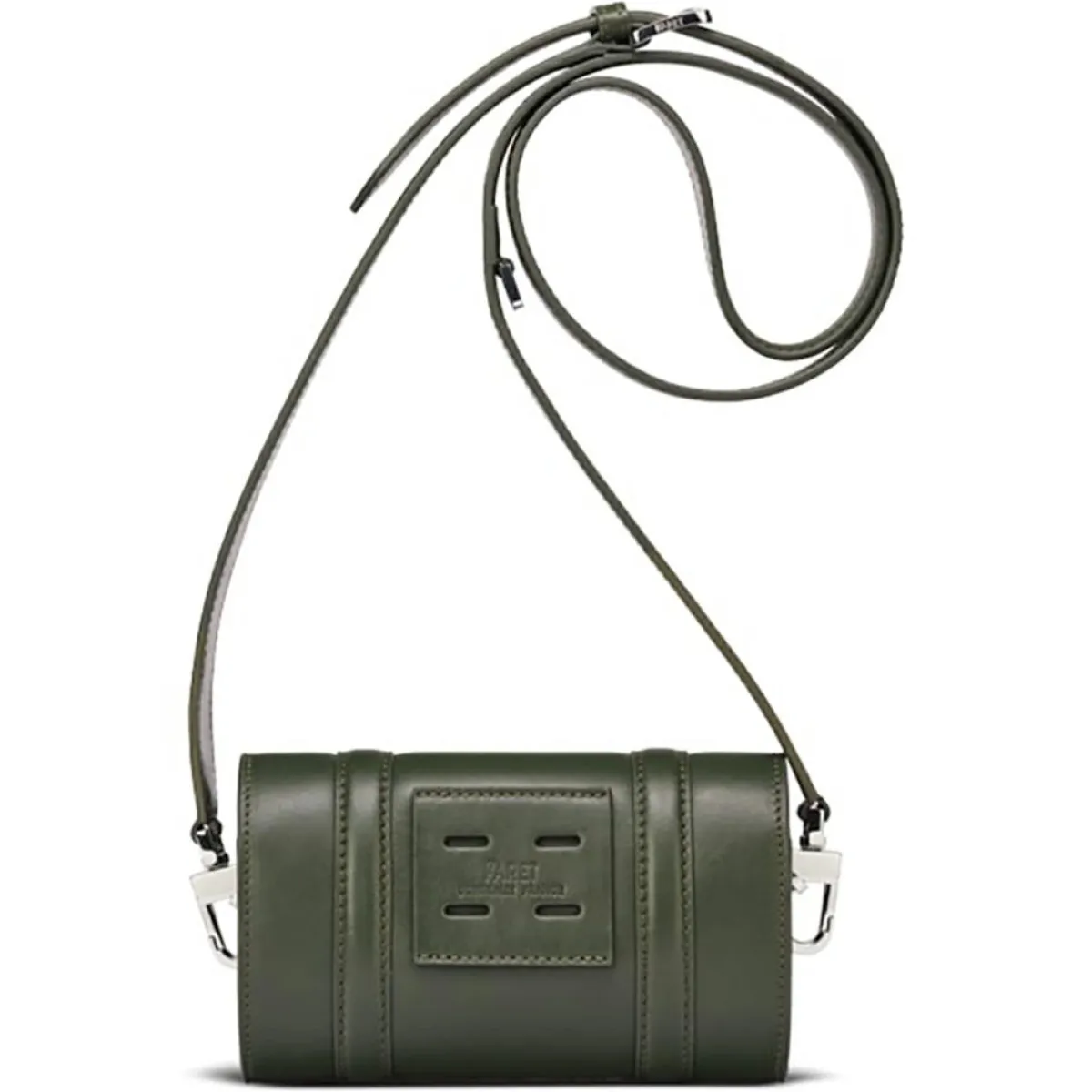 Maison Faret Sacs|Petit Sac Cyclo en Toile enduite & Cuir multicolore - 10x17x4.5 cm