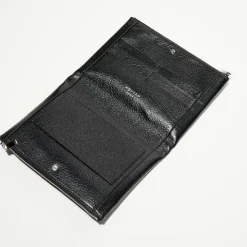 Alexander McQueen Pochettes|Pochette à barre transversale en Cuir noire - 17x22 cm