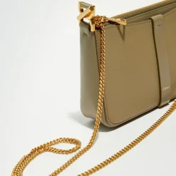 Chloé Pochettes|Pochette bandoulière en Cuir Pottery verte - 20x20x9 cm