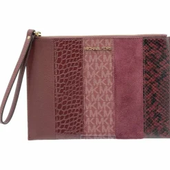 Michael Kors Pochettes|Pochette en Cuir zippée XL Jet Set Travel merlot/multicolore - 24.13x17.14x12.7 cm