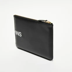 Comme des Garçons Pochettes|Pochette Wallet en Cuir Bags In Black noire - 22x16x0.5 cm