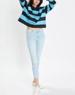 Marc O'Polo T-Shirts|Polo rayures rugby bleu/noir