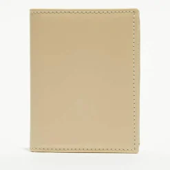 Comme des Garçons Porte-Monnaie Et Portefeuilles|Porte-cartes classique en Cuir blanc cassé - 10.5x7.50x2.0 cm
