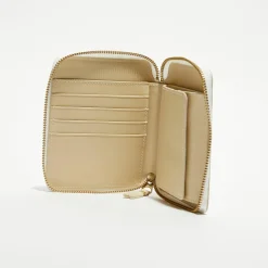 Comme des Garçons Porte-Monnaie Et Portefeuilles|Portefeuille classique en Cuir blanc cassé - 12.5x10.5 cm