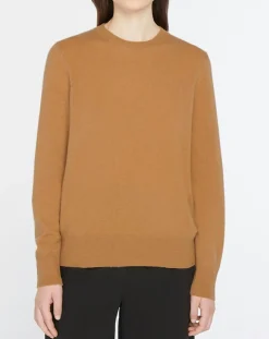 Galeries Lafayette Pulls|Pull 100% Cachemire col rond Zabri camel