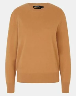 Galeries Lafayette Pulls|Pull 100% Cachemire col rond Zabri camel