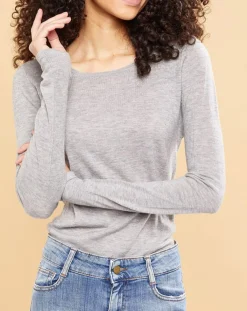 Acquaverde Pulls|Pull 100% Cachemire Maw heather grey