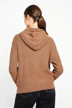 Assuili Pulls|Pull à capuche marron