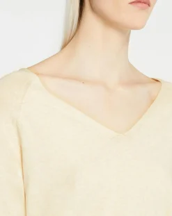 Yerse Pulls|Pull 100% Coton Bio Maëlys beige