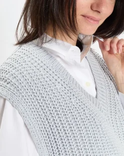 Marc O'Polo Pulls|Pull 100% Coton Bio Tie & Dye bleu/blanc