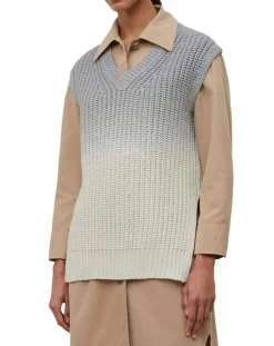 Marc O'Polo Pulls|Pull 100% Coton Bio Tie & Dye bleu/blanc