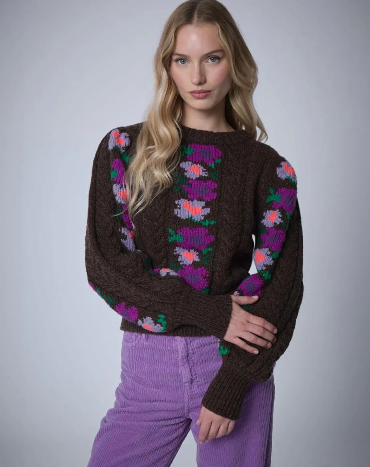 Manoush Pulls|Pull 100% Laine Heidi chocolat