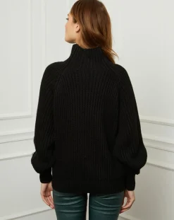 Fleur de cachemire Pulls|Pull 100% Laine Noa noir