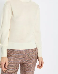 Marc O'Polo Pulls|Pull 100% Laine vierge Col montant écru