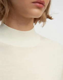 Marc O'Polo Pulls|Pull 100% Laine vierge Col montant écru