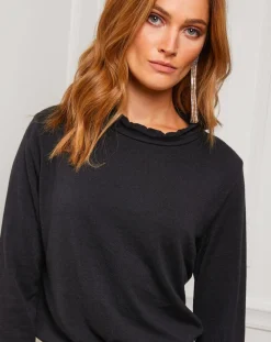 Fleur de cachemire Pulls|Pull Abby noir