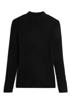Rodier Pulls|Pull, Abelle col montant ouvertures noir