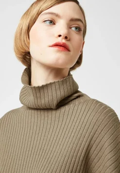 Rodier Pulls|Pull Ada large col roulé marron camel