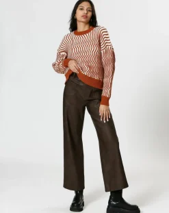 The Korner Pulls|Pull Alicia marron/crème