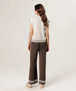 Rodier Pulls|Pull Aurély manches courtes col V blanc écru