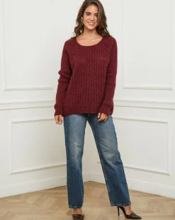 L'Armoire de Suzette Pulls|Pull Camille bordeaux
