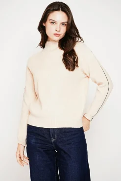 C&Jo Sweats|Pull col montant crème